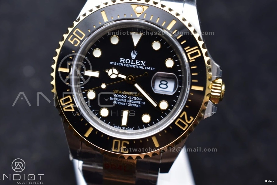 A2824 YG Tone SS Best Edition Black SS 126603 Bracelet Sea-Dweller Two V3 GMF on YG Dial 0128
